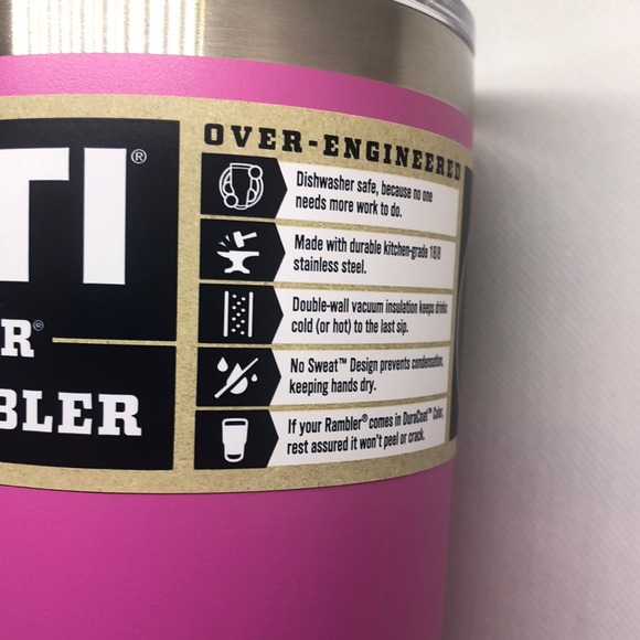 💕Yeti Rambler Tumbler Wildflower Fuchsia 30oz & Magslider 3 Pack NWT 💕 - Picture 2 of 6